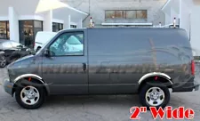 for:1995-2005 Chevy Astro Van/GMC Safari Stainless Fender Trim Flar 4Pc 2" short (For: 2005 Chevrolet Astro)