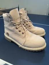 Pre owned Timberland Boots, Size 7, Light Pink.