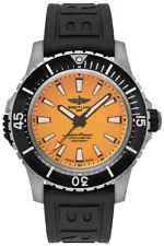 Breitling New Superocean Titanium Orange Dial Mens Dress Watch Online For Sale