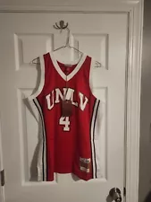 100% Authentic Larry Johnson Mitchell & Ness 89/90 UNLV Swingman Jersey Sz XL