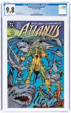 ð¥Atlantis Chronicles 4 CGC 9.8 White Pages DC Comics 1990 Aquaman II 1st Kordax