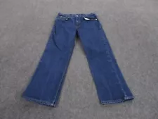 Vintage Levis Jeans Boys 31 x 27 Blue Denim 501 Husky Straight Orange Tab Youth