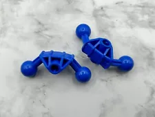 Lego Parts (2) ~ Blue Bionicle Ball Joint 4 x 4 x 2 90 degrees ~ No 41670