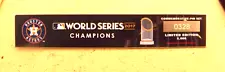 2017 Houston Astros World Series Champions title plate pin for Commemorative set