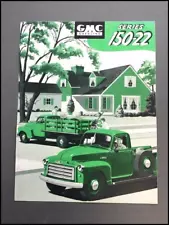 1953 GMC Series 150-22 Pickup Truck Vintage Car Sales Brochure Catalog