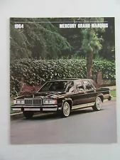 1984 MERCURY GRAND MARQUIS Sales Catalog Booklet (Color, 14 Pages)