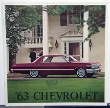 1963 Chevrolet Impala Belair Biscayne Station Wagons Sales Brochure Original