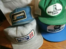 Vtg. Lot Mesh Remington Hercules Centennial Tire Trucker Hat Cap K Product USA