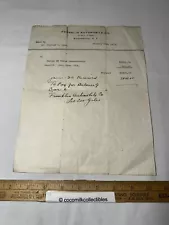 1919 New Car Auto Receipt Invoice Franklin Automobile Co 19 Scio St Rochester NY