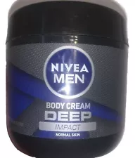 Nivea Men Deep Impact Body Cream for Normal Skin - 13.5 Fl Oz / 400 mL New