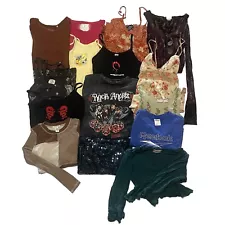 y2k Ladies Clothing Bundle Lot Of 15 Tops Tanks & Dresses Perfect For Resellers