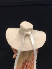 For Barbie Big Floppy High Society High Fashion Hat Not Perfect Hand Made Flaws