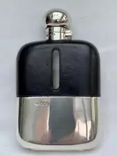 Fine Quality Silver Mounted Hip Flask By Charles Henry Hattersley Sheffield 1907