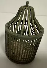 Bird Cage with Parrot - by Diane Gravatt - Dollhouse Miniature - 1:12 Scale