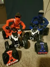 Lot of 2 four wheelers and riders; Polaris MXR 450 Outlaw W/ Rider & Remote