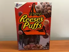 NEW LIL YACHTYS REESES PUFFS CEREAL UNOPENED BOX COLLECTIBLE RAP HIP HOP