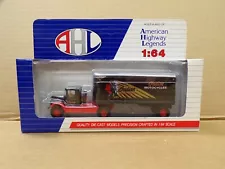 AHL American Highway Legends Indian Motorcycles Mack BM Diecast Tractor Trailer