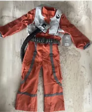 Disney Store Star Wars Poe Dameron Boys Costume X Wing Pilot Suit Rebel NWT 4