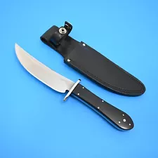 JOHN GRECO KNIVES, GREENSBURG, KY. HANDMADE HUNTER SKINNER BLACK MICARTA KNIFE