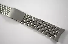 Vintage Kreisler Stelux Stainless Steel Brick Links Wrist Watch Band 17.75mm lot