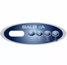 Spa hot tub Balboa WG® OVERLAY for VL200 Mini oval panel keypad part# 11393