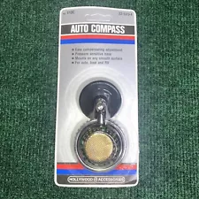 NOS Flying Saucer Style Dashboard Compass, Vintage Auto Car Dash Accessory 1986