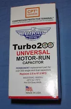 Amrad Turbo 200 Round Capacitor 2.5 MFD- 67.5 MFD 370 VAC / 440 VAC 50-60Hz 9200