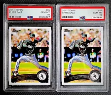 Chris Sale PSA 10 Investment Lot (2) 2011 Topps RC’s-Braves/Sox-Cy Young? HOF?