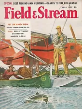 Vintage 1957 Field and Stream magazine cover reproduction metal sign