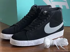 NIKE SB Blazer Premium SE Mens US 10.5 New Black 631042-003 Lance Mountain