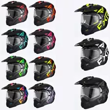 FXR Mens Torque X Team With E-Shield and Sun Shade Snowmobile Helmets