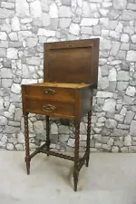 Antique wooden sewing Table Oak wood antique Table