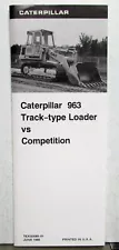 1989 Caterpillar 963 Track Type Loader VS Competition Construction Brochure