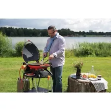 Napoleon TravelQ 2225 Portable Gas Grill, Iron Cast Grill