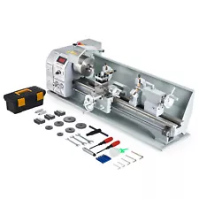 CREWORKS Mini Metal Lathe 1100W Brushless Motor 3000rpm 3 Jaw Benchtop