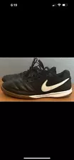 Men’s Nike Gator indoor Soccer Shoe Black Leather In Size 9