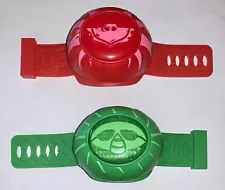 PJ Masks Hero Power Wristbands For Owlette & Gekko ~ Says Phrases & Lights Up!