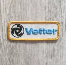 Vintage Vetter Motorcycle Fairings Luggage Accessories Logo Embroidered Patch