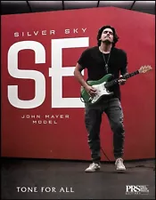 John Mayer Signature PRS Silver Sky SE model guitar advertisement ad print