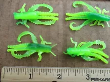 25ct GREEN CHARTREUSE MIX 2" CRICKETS Bream Crappie Fishing Baits Panfish Lures