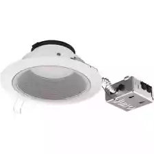 Juno 6 in. Selectable CCT Canless Integrated LED White Recessed Downlight Trim