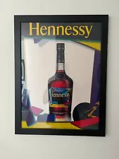 KAWS x HENNESSY 2011 FRAMED PROMO SIGN LARGE SIZE 18 x 24 VERY VERY RARE