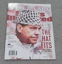 Sports illustrated NO LABEL Bear Bryant Nick Saban Alabama Roll Tide HAT FITS