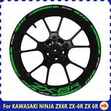 For NINJA ZX6R ZX-6R ZX 6R Wheel Hub Decal Rim Decoration Waterproof Reflective