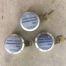 Mobile Mini Container Guard Lock Lot of 3 with Keys