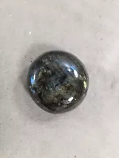 Black Labradorite Sphere Orb Marble 2”