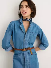 Alex Mill - Standard Short Sleeve Jumpsuit in denim - Size Xs