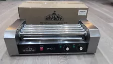 Old Midway 12 Hot Dog 5 Roller Grill Cooker Machine 700W Commercial Grade