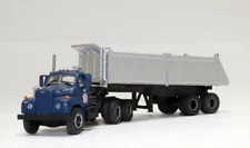 Custom Built Up Athearn B Model Mack w/Herpa 27' Gravel Trailer D Mix HO 1/87