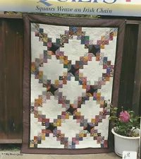 E0068 WATERCOLOR IRISH CHAIN QUILT PATTERN/INSTRUCTIONS